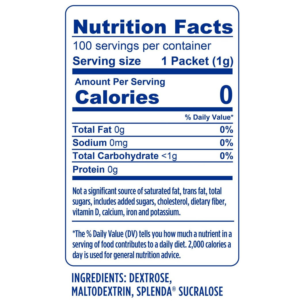 Splenda Packet 100 count