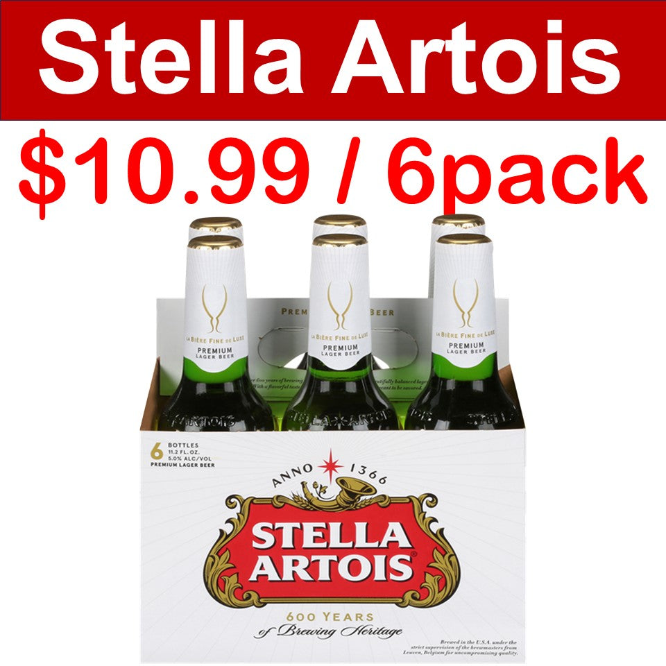 Stella Artois 12oz. Bottle Special