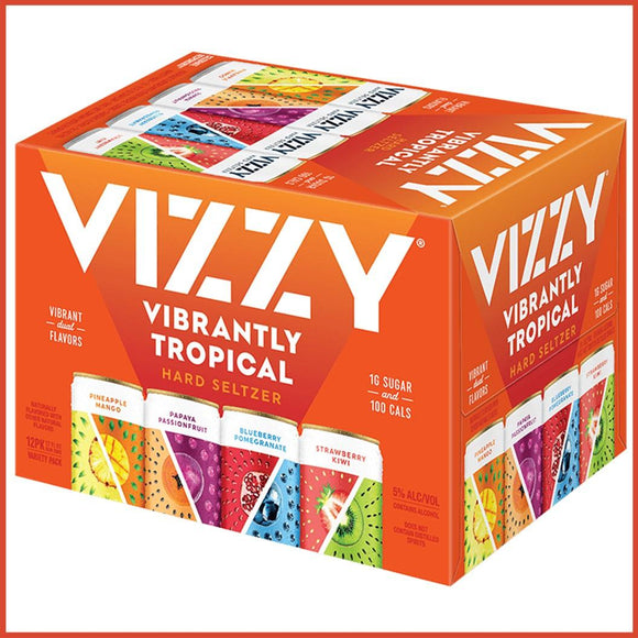 Vizzy Hard Seltzer Vibrantly Tropical 12oz. Can - Greenwich Village Farm
