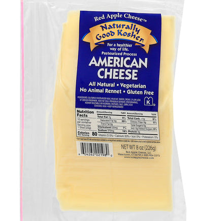 Naturally Good Kosher American White Cheese 8oz.