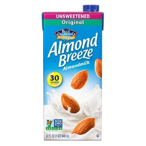 Almond Breeze Almond Milk Original Unsweetened - 32oz. - Greenwich Village Farm
