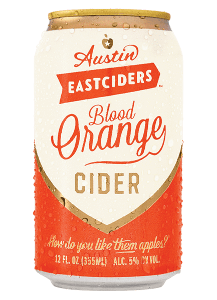 Austin East Blood Orange Cider 12oz. Can - Greenwich Village Farm