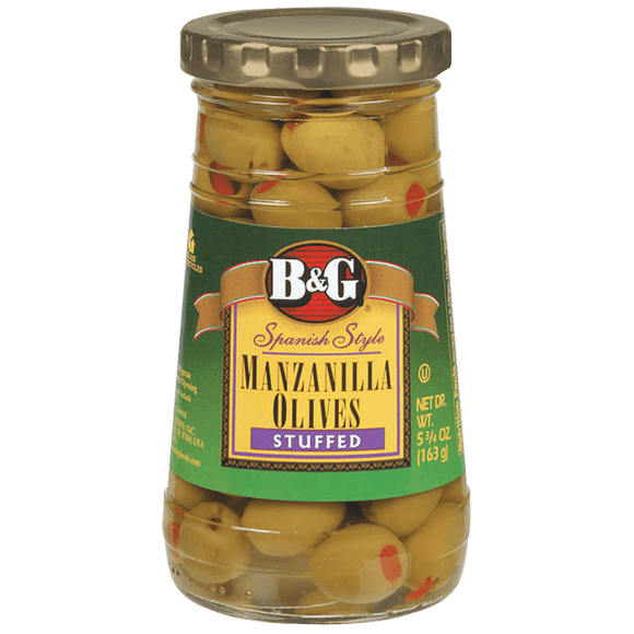 B & G Manzanilla Stuffed Olives 10oz - Greenwich Village Farm