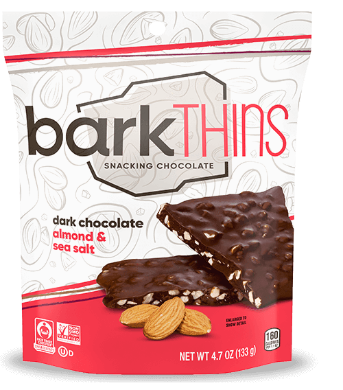 Bark Thins Dark Chocolate Almond With Sea Salt 4.7oz. - Greenwich Village Farm