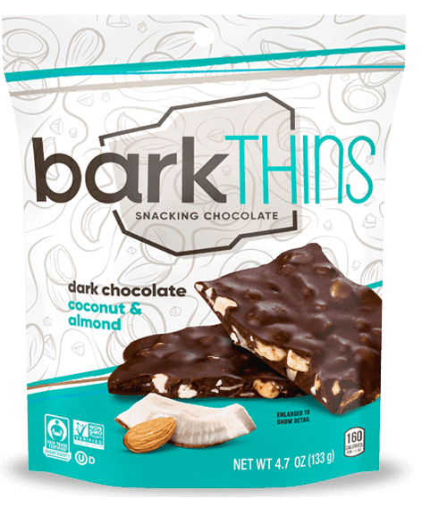 Bark Thins Dark Chocolate Coconut with Almond 4.7oz. - Greenwich Village Farm