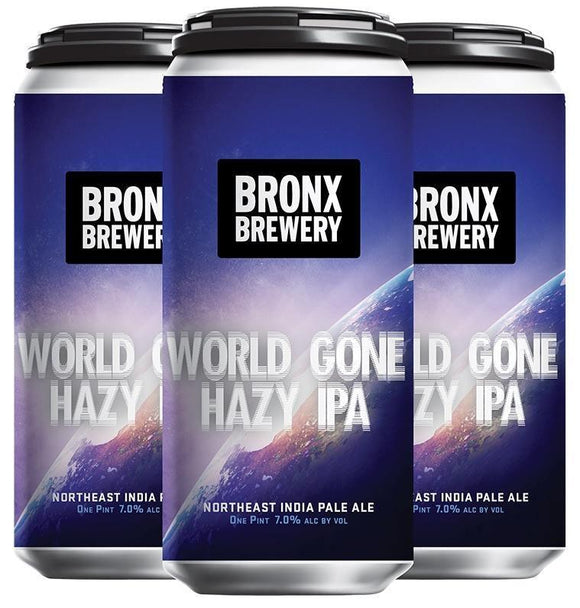 Bronx Brewery World Gone Hazy IPA 16oz. Can - Greenwich Village Farm