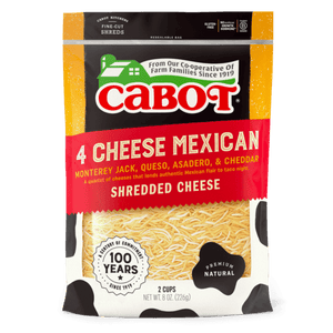 Cabot Cheese Shredded 4 Cheese Mexican 8oz. - Greenwich Village Farm