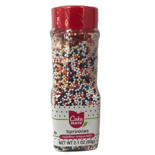 Cake Mate Rainbow Nonpareils Sprinkles 1.75oz. - Greenwich Village Farm