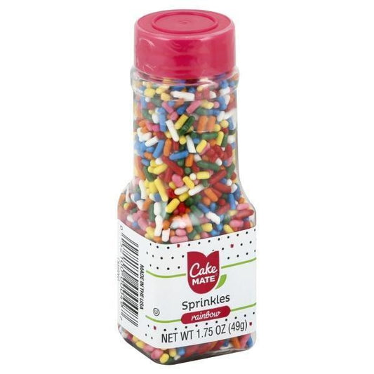 Cake Mate Rainbow Sprinkles 1.75oz. - Greenwich Village Farm