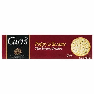 Carr's Poppy and Sesame Crackers 4.25oz. - Greenwich Village Farm
