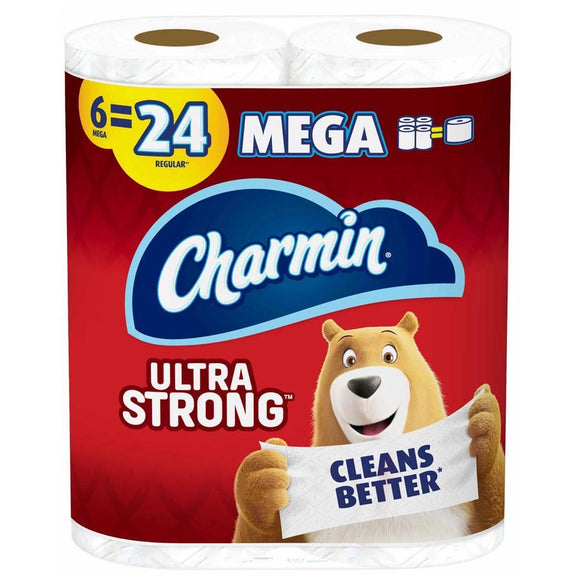 Charmin Toilet Paper Ultra Strong Mega Roll 6 Pack - Greenwich Village Farm