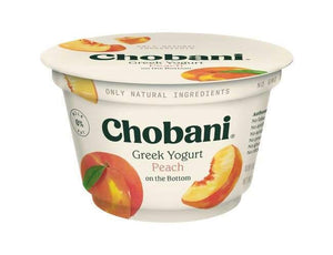 Chobani Greek Yogurt 0% Peach 5.3oz - Greenwich Village Farm