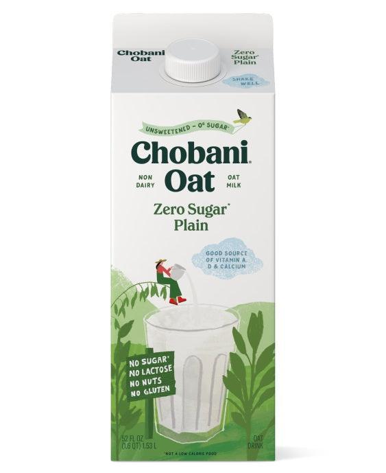 Chobani Oat Milk Plain Zero Sugar 52oz. - Greenwich Village Farm
