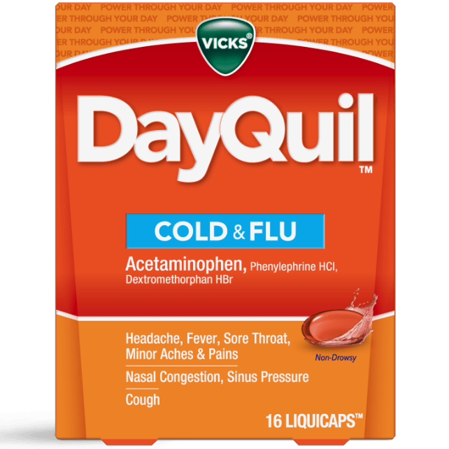 Dayquil LiquiCaps Cold & Flu 16 Count - Greenwich Village Farm