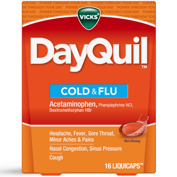 Dayquil LiquiCaps Cold & Flu 16 Count - Greenwich Village Farm