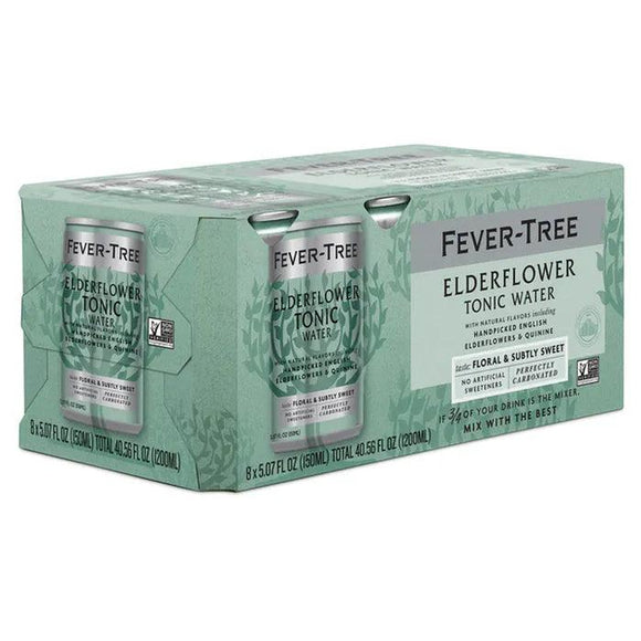 Fever Tree Elderflower Tonic Water 5.07oz. Can - Greenwich Village Farm
