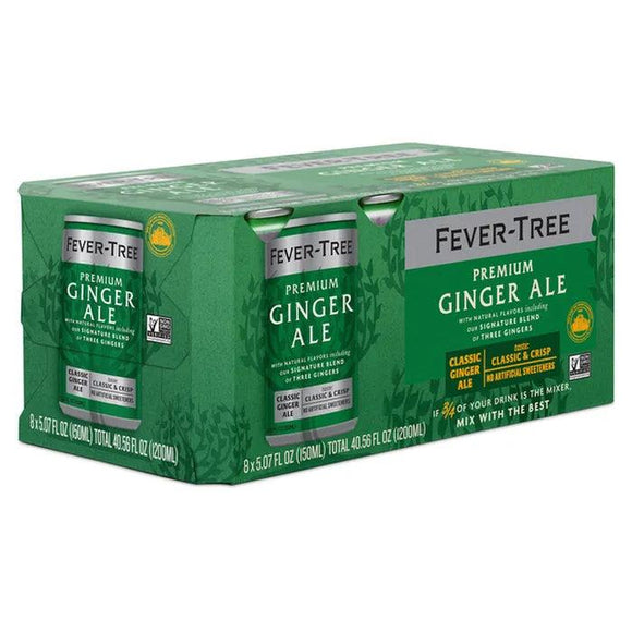 Fever Tree Premium Ginger Ale 5.07oz. Can - Greenwich Village Farm