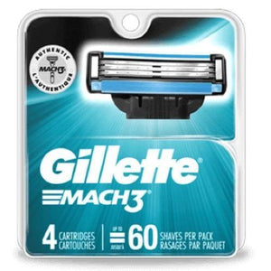 Gillette Mach3 Blades - 4-Pack - Greenwich Village Farm