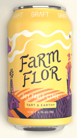 Graft Cider Farm Flor 12oz. Can - Greenwich Village Farm