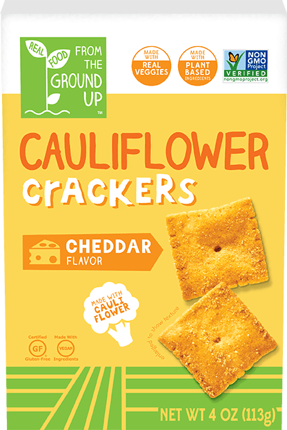 Ground Up Cauliflower Cracker Cheddar 4oz. - Greenwich Village Farm