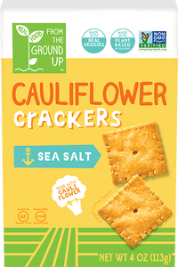 Ground Up Cauliflower Cracker Sea Salt 4oz. - Greenwich Village Farm