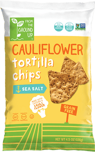 Ground Up Cauliflower Tortilla Chips Sea Salt - 4.5 oz. - Greenwich Village Farm