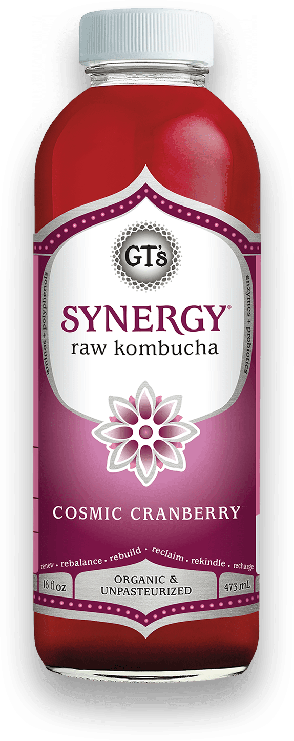 GT'S Synergy Kombucha Cosmic Cranberry 16oz. - Greenwich Village Farm