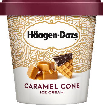 Haagen Dazs Ice Cream Caramel Cone 14oz. - Greenwich Village Farm