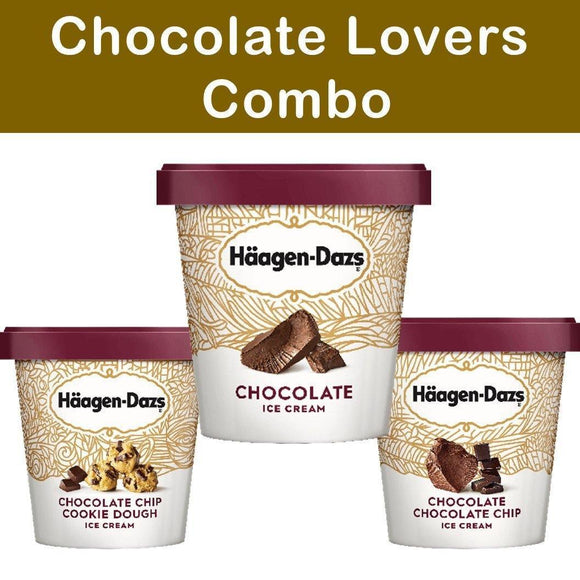 Haagen Dazs Ice Cream Chocolate Lovers Combo 3 Pack - Greenwich Village Farm