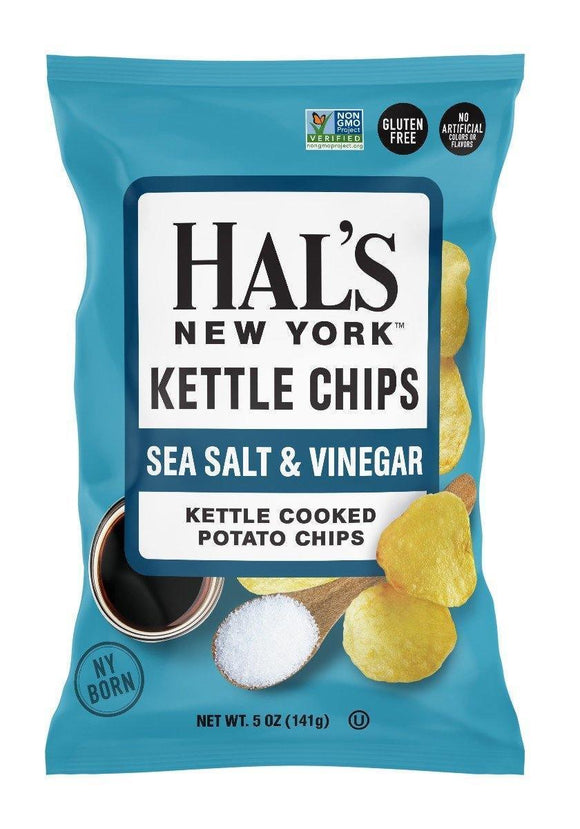 Hal's Kettle Chips Sea Salt Vinegar 5oz. - Greenwich Village Farm