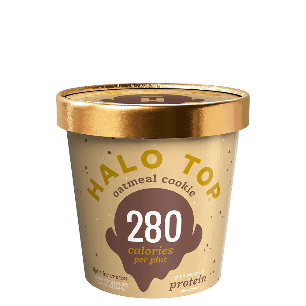 Halo Top Ice Cream Oatmeal Cookie 16oz. - Greenwich Village Farm