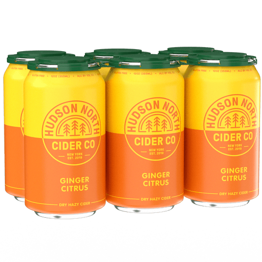 Hudson North Ginger Citrus Cider 12oz. Can - Greenwich Village Farm