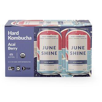 Juneshine Hard Kombucha Acai Berry 12oz. Can - Greenwich Village Farm