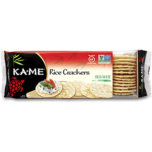 Kame Rice Cracker Sesame 3.5oz. - Greenwich Village Farm