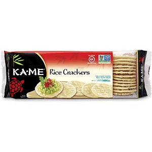 Kame Rice Cracker Wasabi 3.5oz. - Greenwich Village Farm