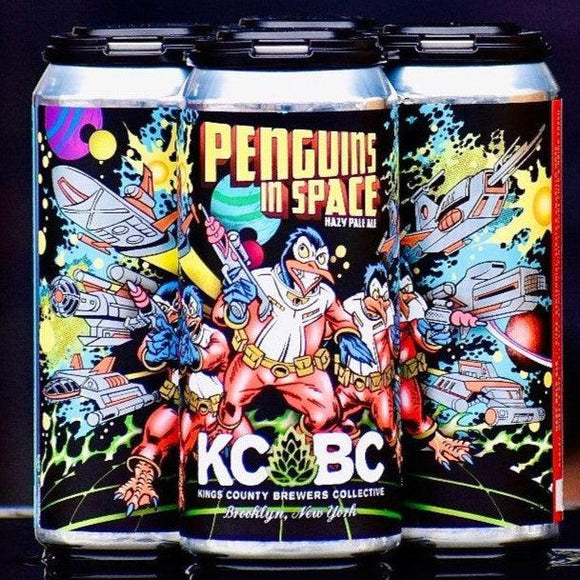 KCBC Penguins in Space 16oz. Can - Greenwich Village Farm