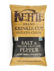 Kettle Chips Krinkle Cut Salt & Pepper 5oz. - Greenwich Village Farm