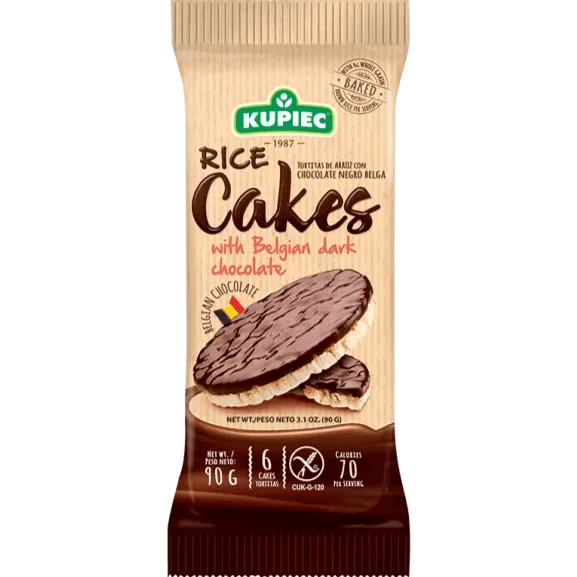 Kupiec Rice Cakes with Belgium Dark Chocolate 90g. - Greenwich Village Farm