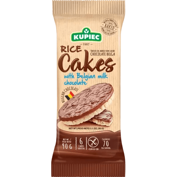 Kupiec Rice Cakes with Belgium Milk Chocolate 90g. - Greenwich Village Farm