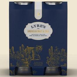 Lyre's American Malt and Cola 4 Pack 250ml. Can - Greenwich Village Farm