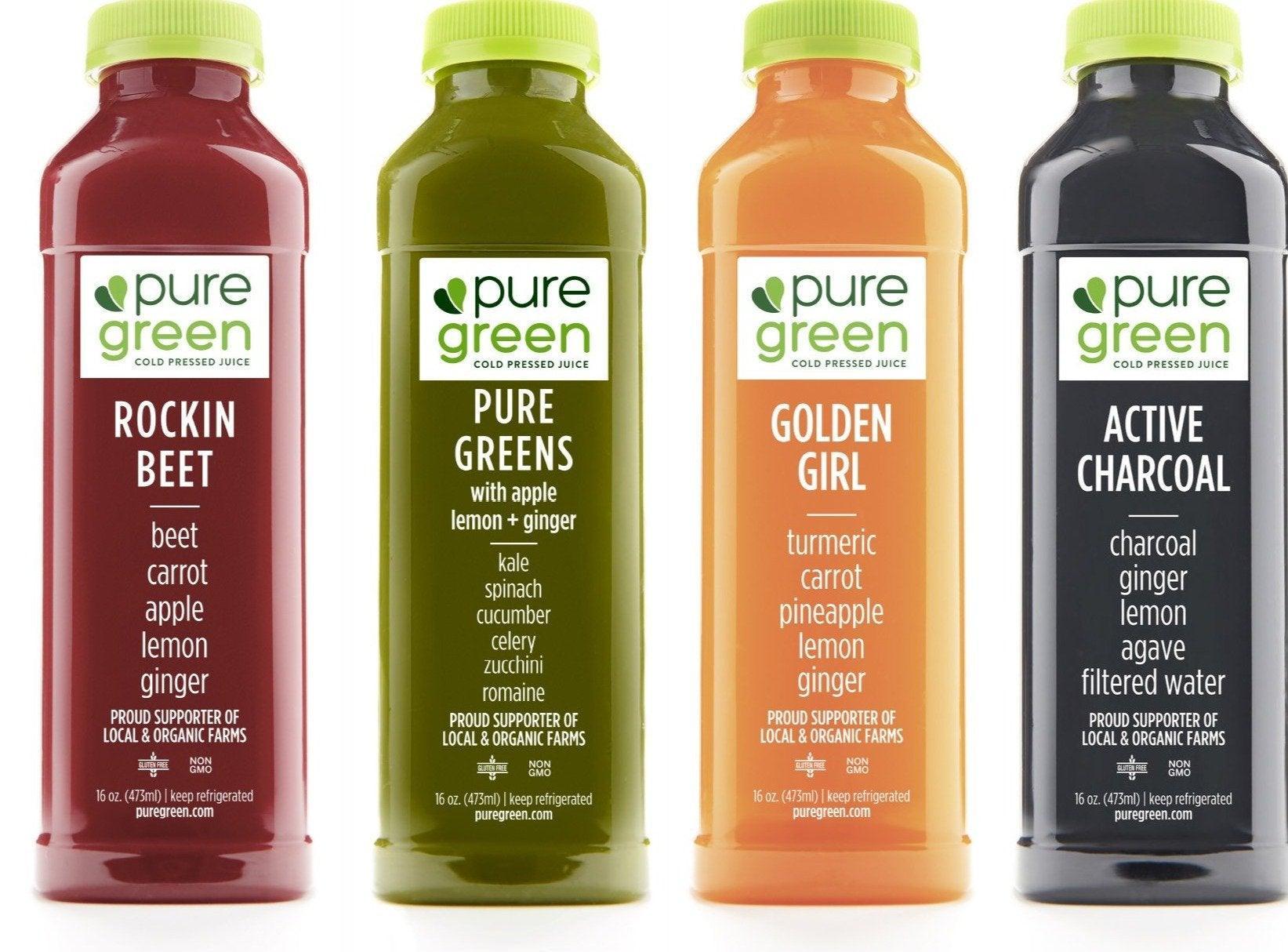 Pure Green Cold Pressed Juice 16oz. - Greenwich Village Farm