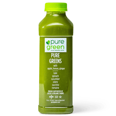 Pure Green Cold Pressed Juice 16oz. - Greenwich Village Farm