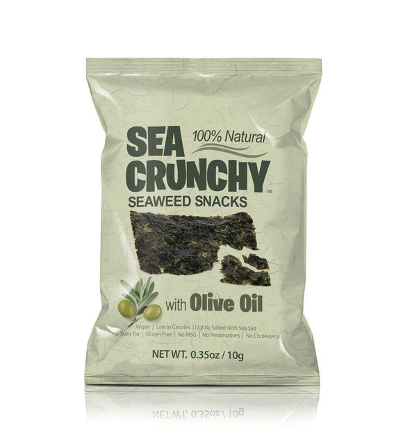 Sea Crunchy Seaweed Snacks Olive Oil 0.35oz. - Greenwich Village Farm