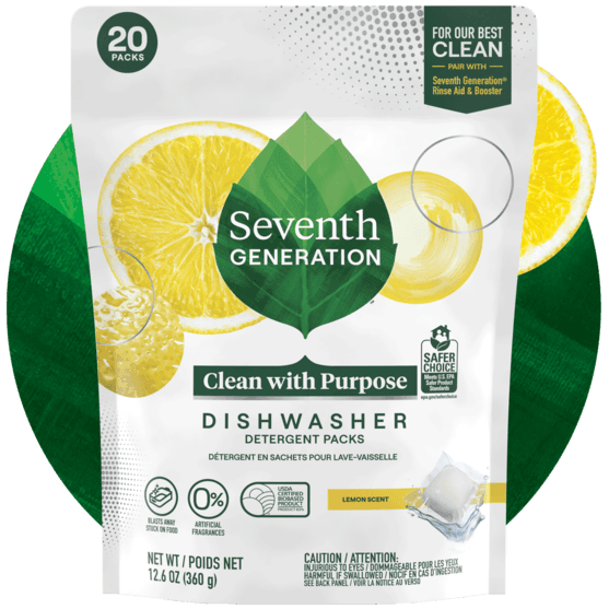 Seventh Generation Dishwasher Pods Lemon 20pk. - Greenwich Village Farm