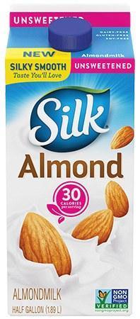 Silk Almond Milk Original Unsweetened - 64oz. - Greenwich Village Farm