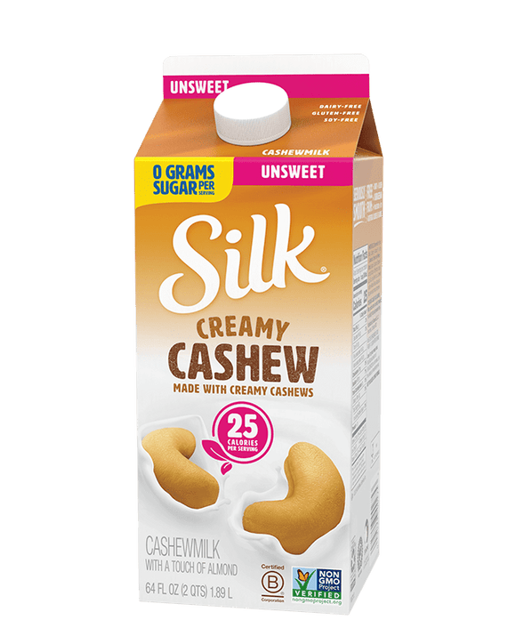 Silk Cashew Milk Original Unsweetened 64oz. - Greenwich Village Farm