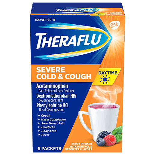 Theraflu Severe Cold Daytime 6 Packets - Greenwich Village Farm