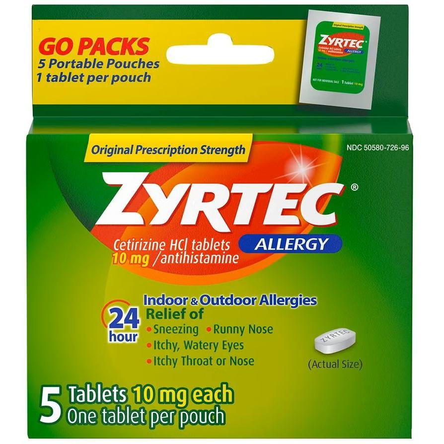 Zyrtec Allergy 5 count - Greenwich Village Farm